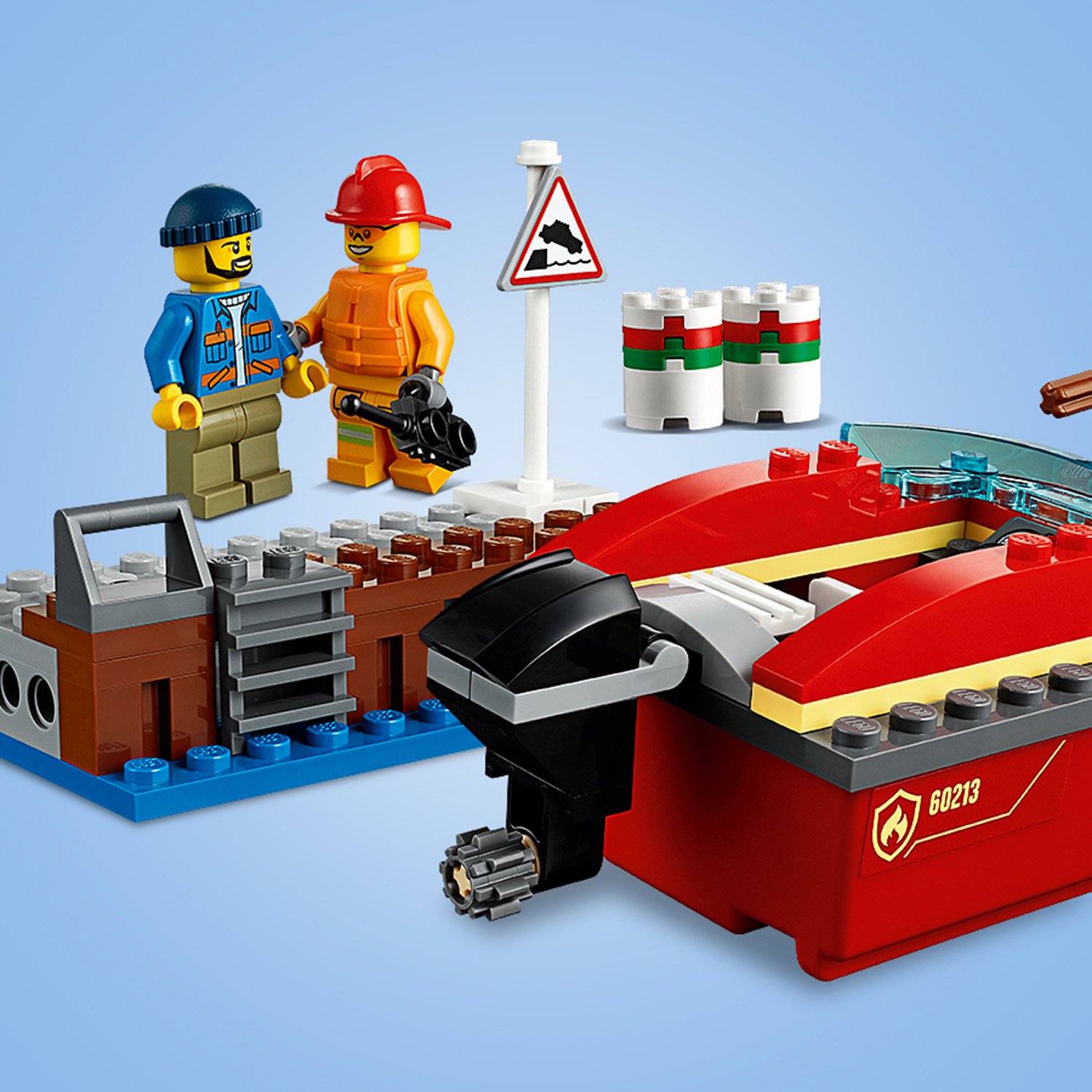 Конструктор из серии Lego City Fire - Пожар в порту  